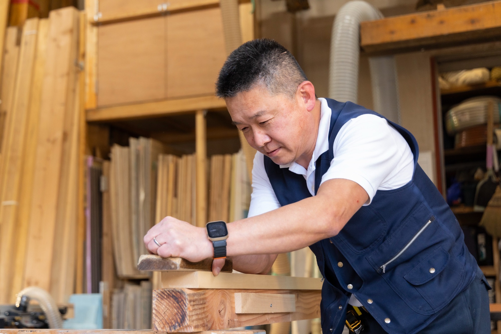 建築現場を見て、聞いて、触れるイメージ